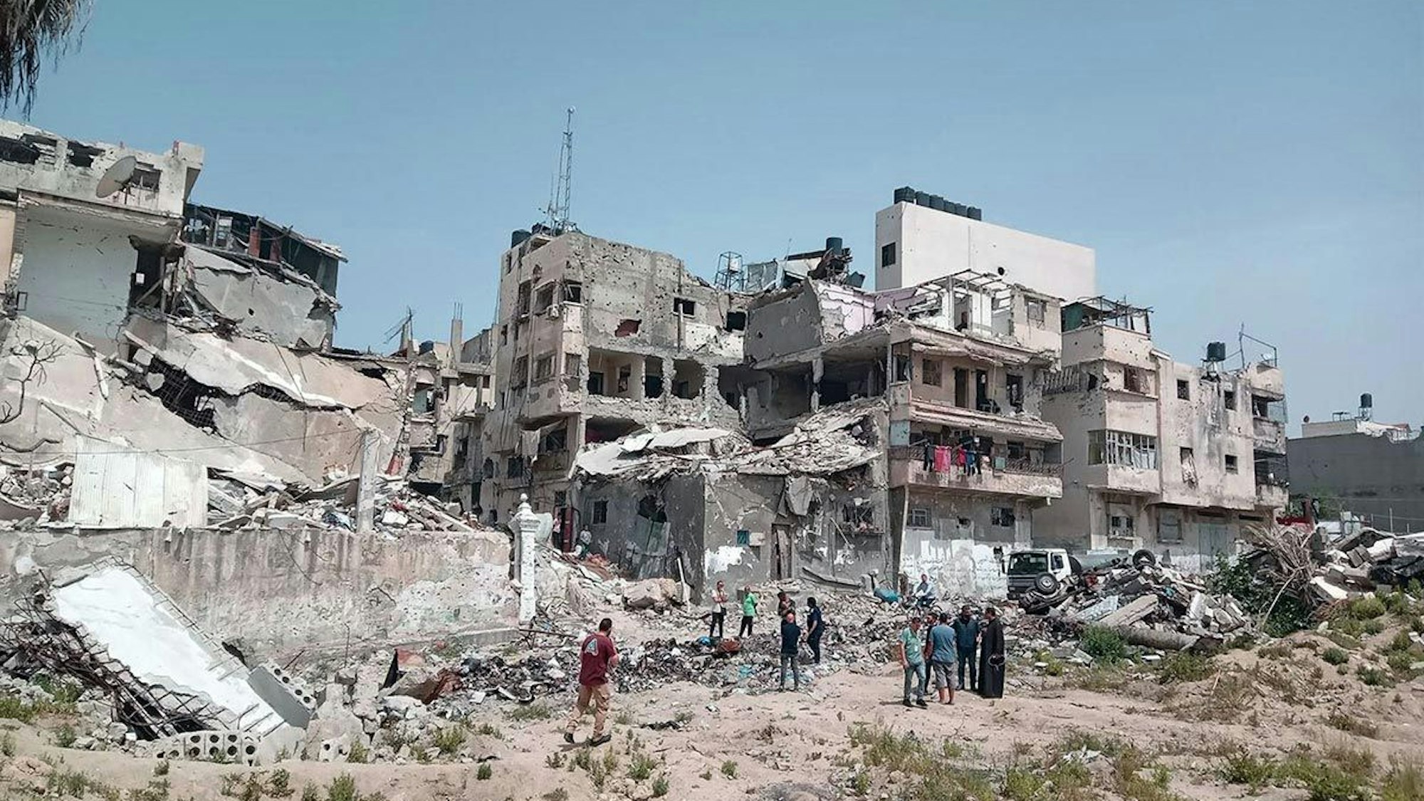 Bild aus dem Norden Gazas, wo die Malteser eine Hilfsinfrastruktur aufbauen wollen.