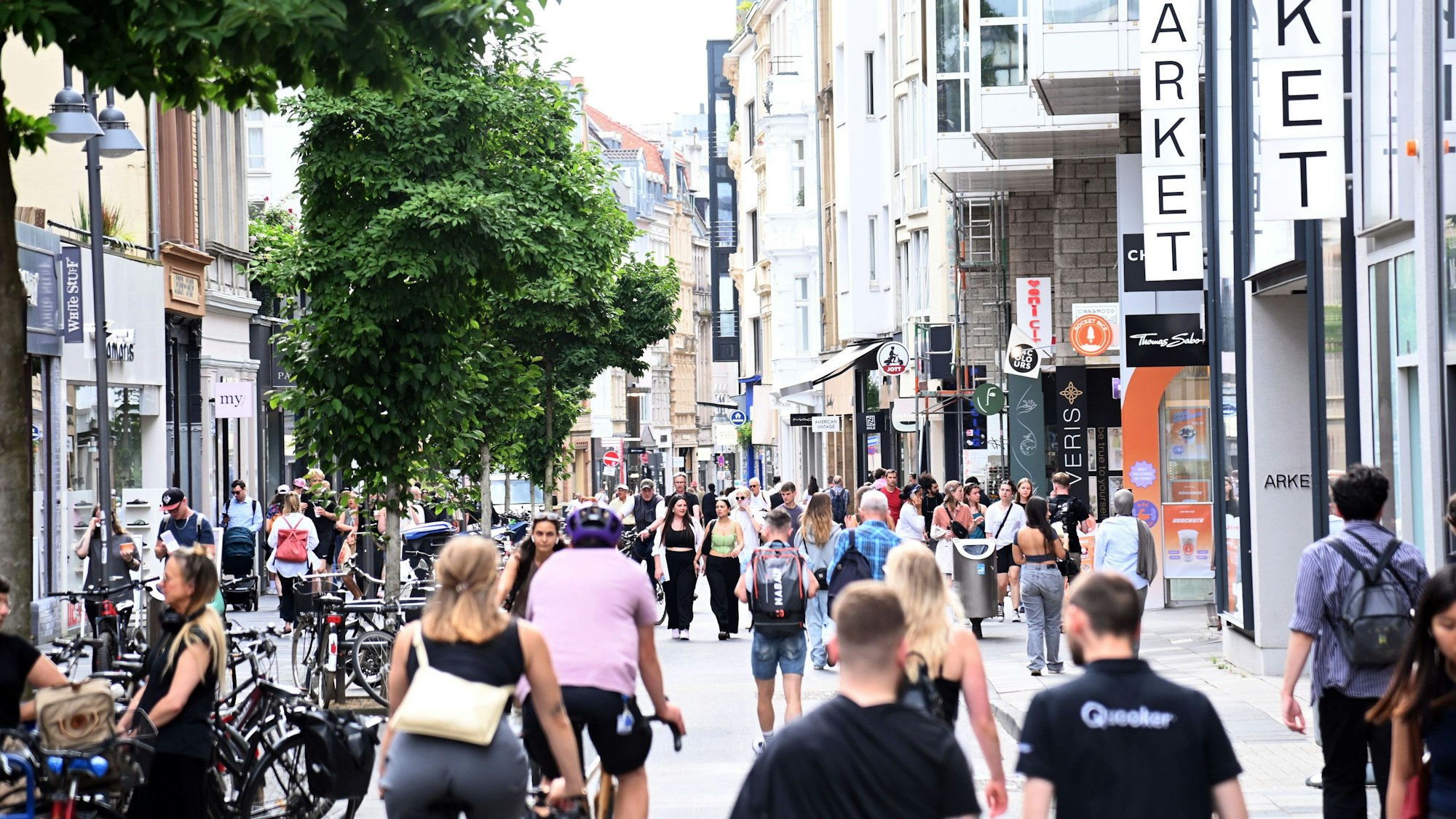 Blick in die Ehrenstraße