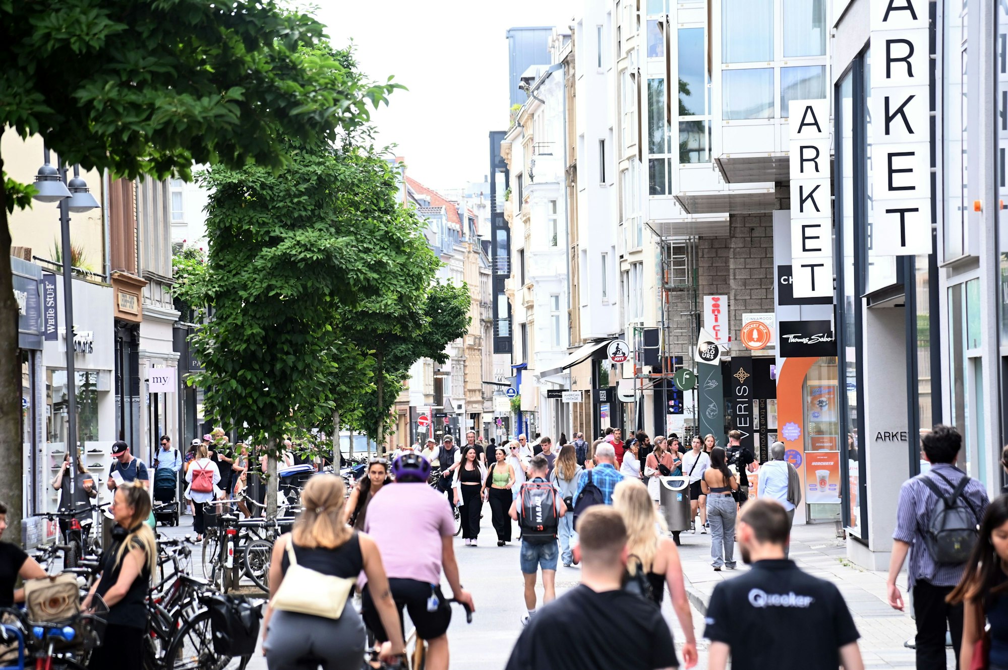 Die Ehrenstraße in der Kölner Innenstadt