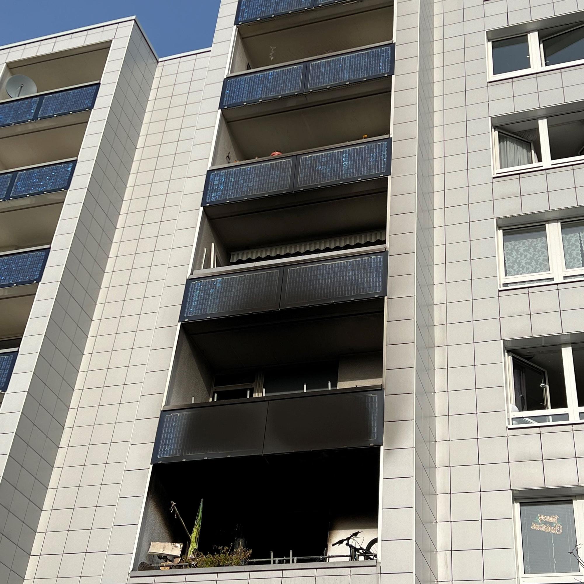 Das Wohnhaus in Bocklemünd nach dem Brand