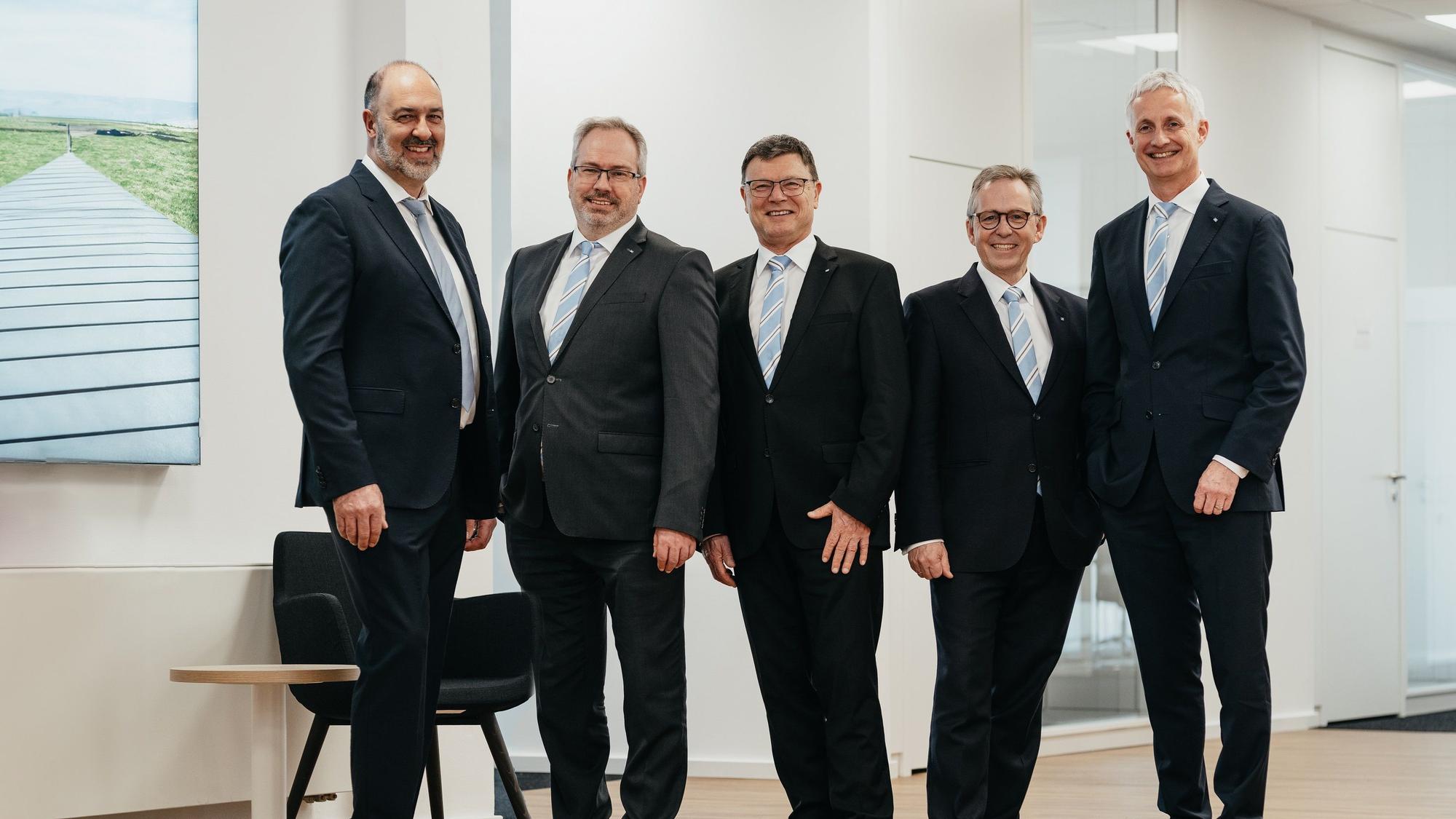 Die Führungsriege der Volksbank Erft.