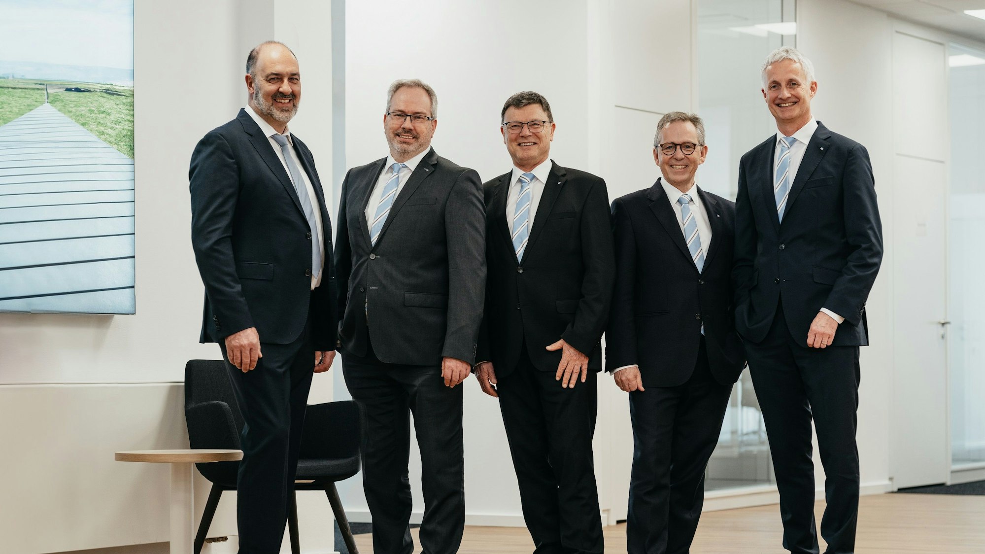 Die Führungsriege der Volksbank Erft.