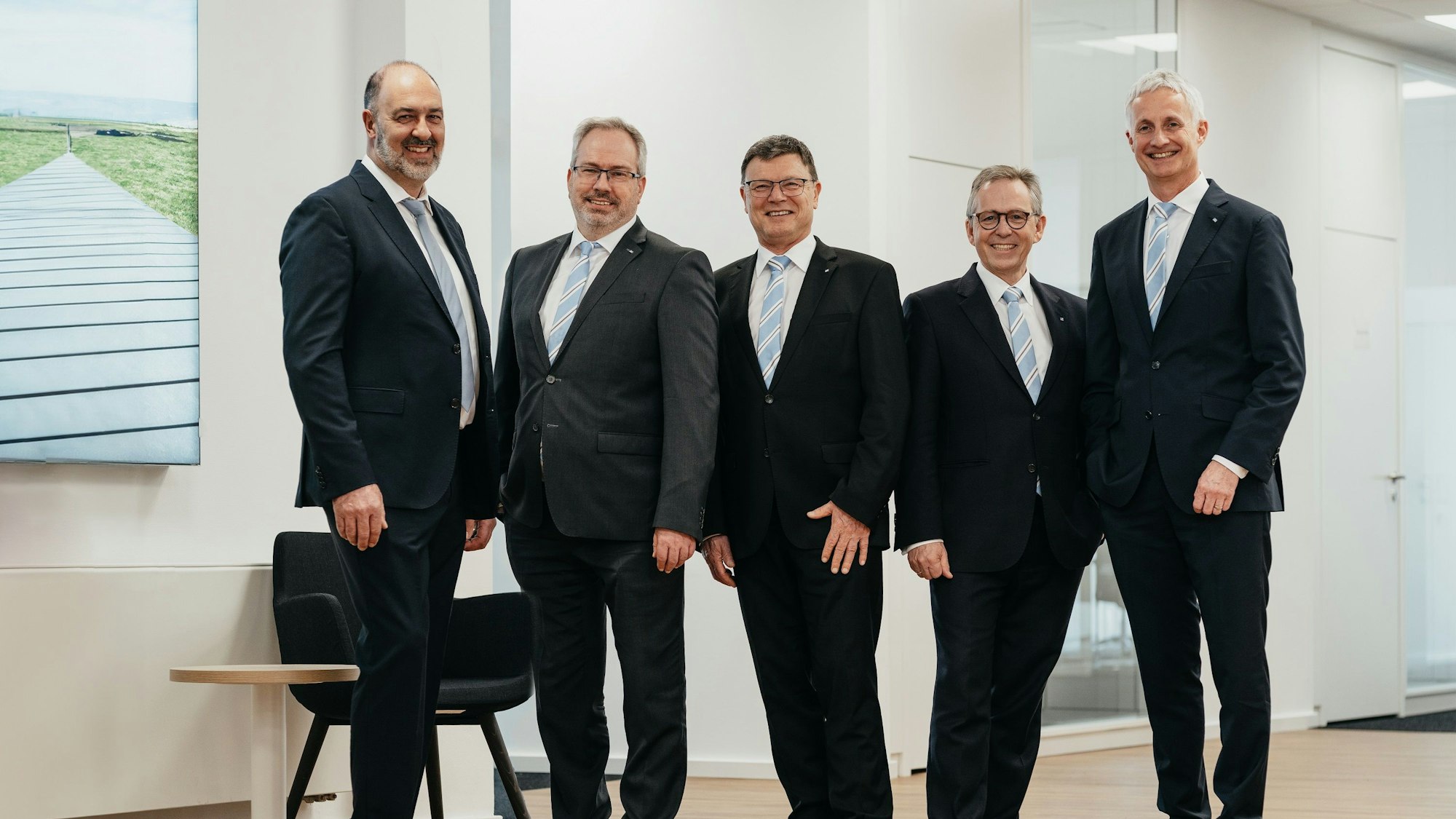 Die Führungsriege der Volksbank Erft.