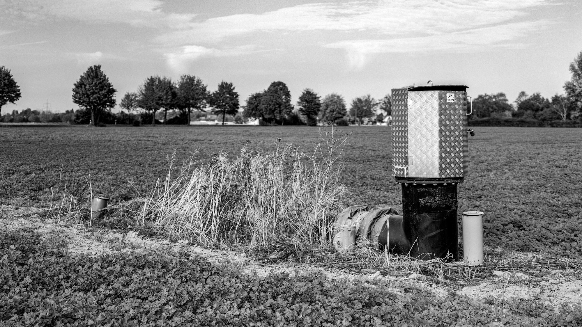Der überirdische Teil einer Sümpfungsanlage.