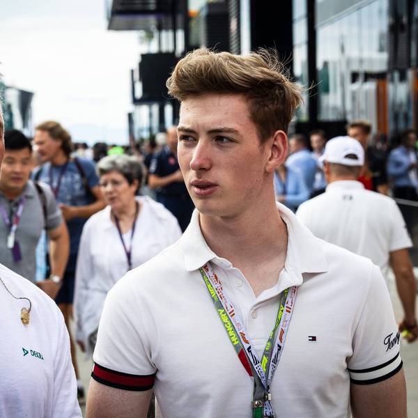 Sky-Reporter Ralf Schumacher links und sein Sohn David Schumacher bei einem Grand Prix in Ungarn (Archivbild)