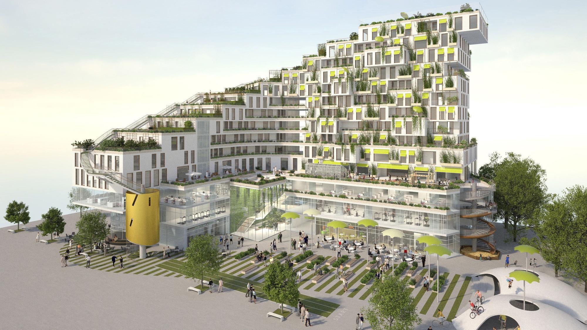 Entwurf für „Grünes Hochhaus“ in Köln-Chorweiler