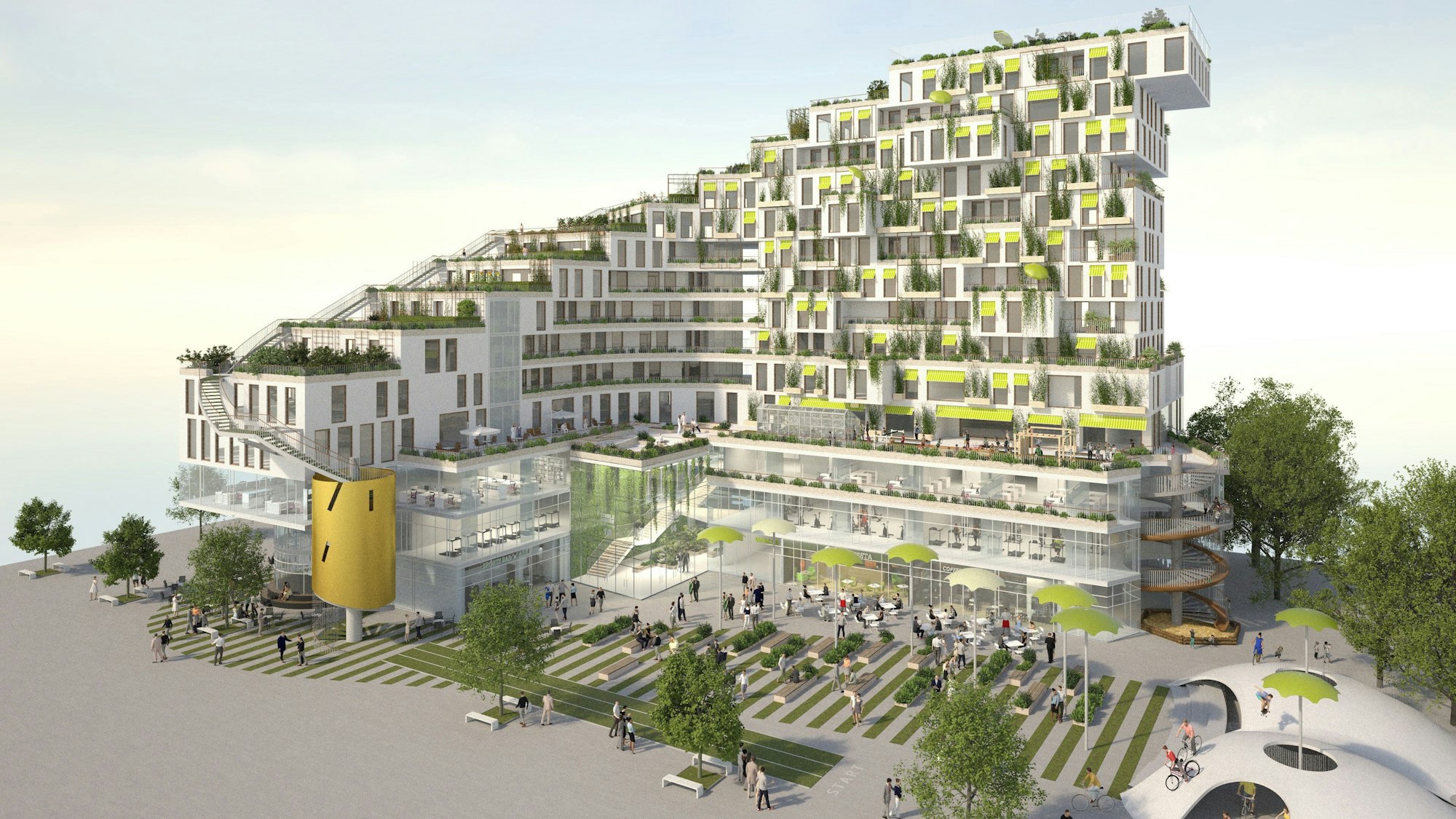 Entwurf für „Grünes Hochhaus“ in Köln-Chorweiler