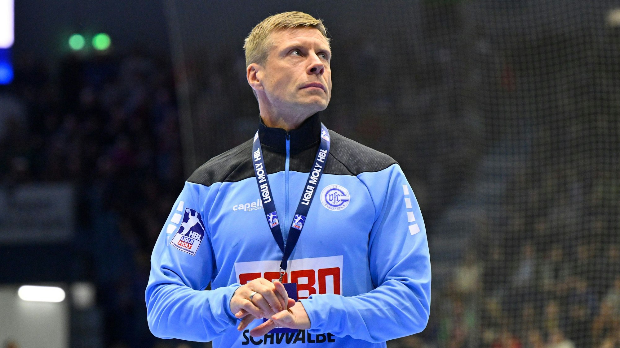 Handball-Trainer Gudjon Valur Sigurdsson im Porträt.