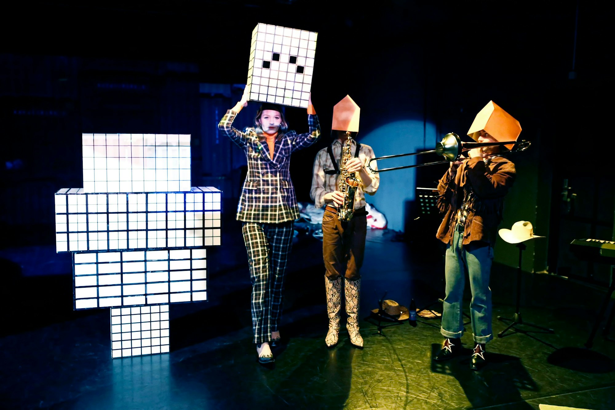 Szene aus Rettet den Kapitalismus im Theater der Keller