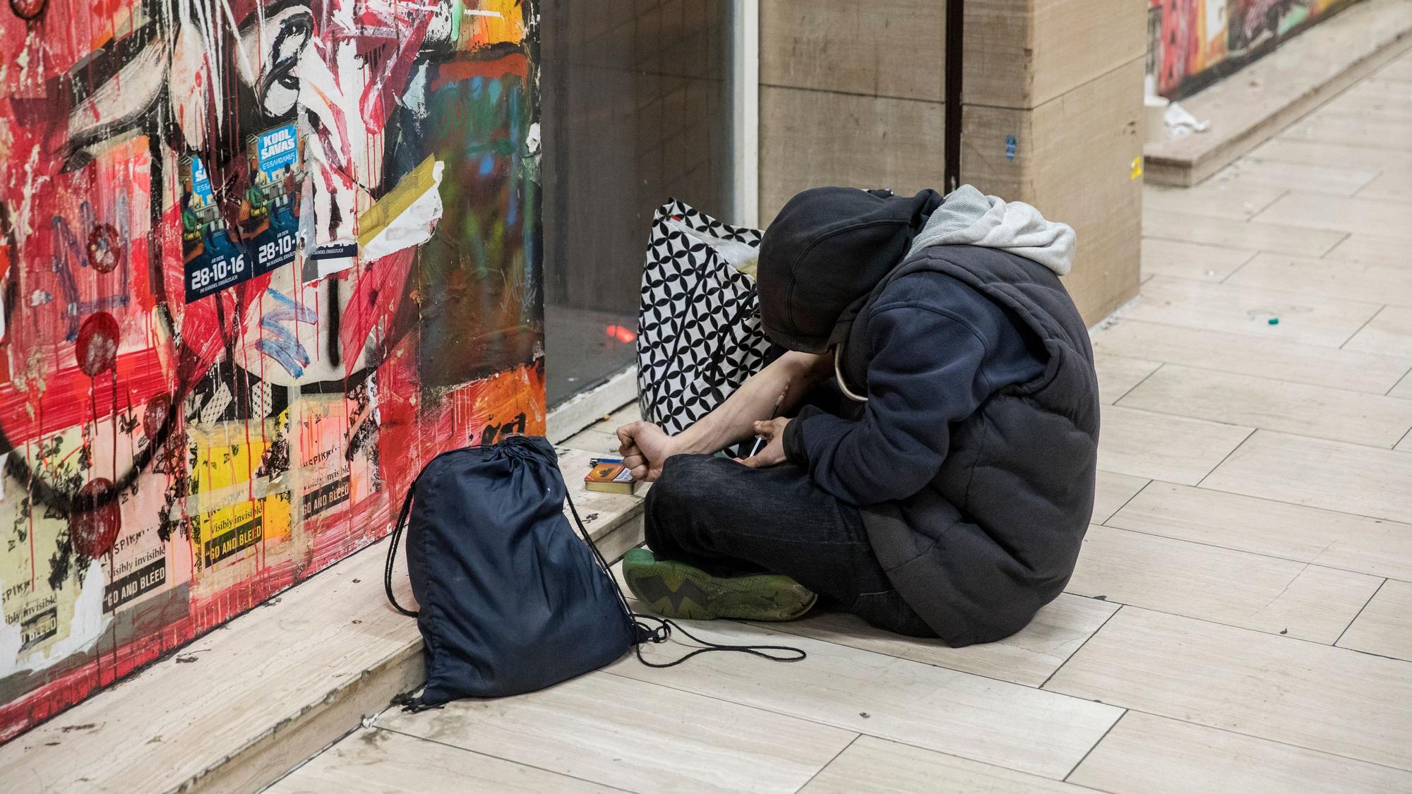 Der Drogenkonsum findet in Köln oft in aller Öffentlichkeit statt.