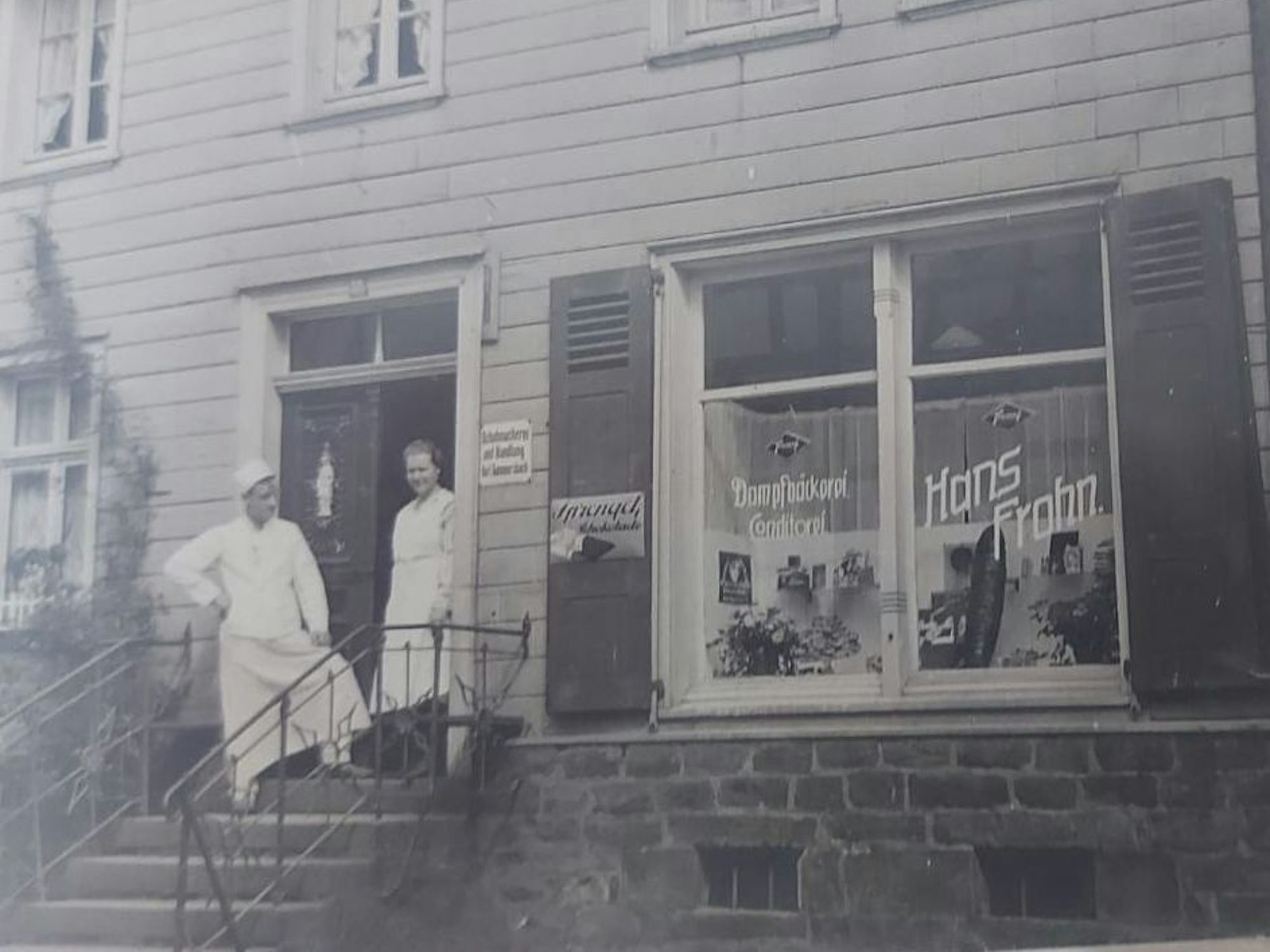 Historisches Foto einer Bäckerei