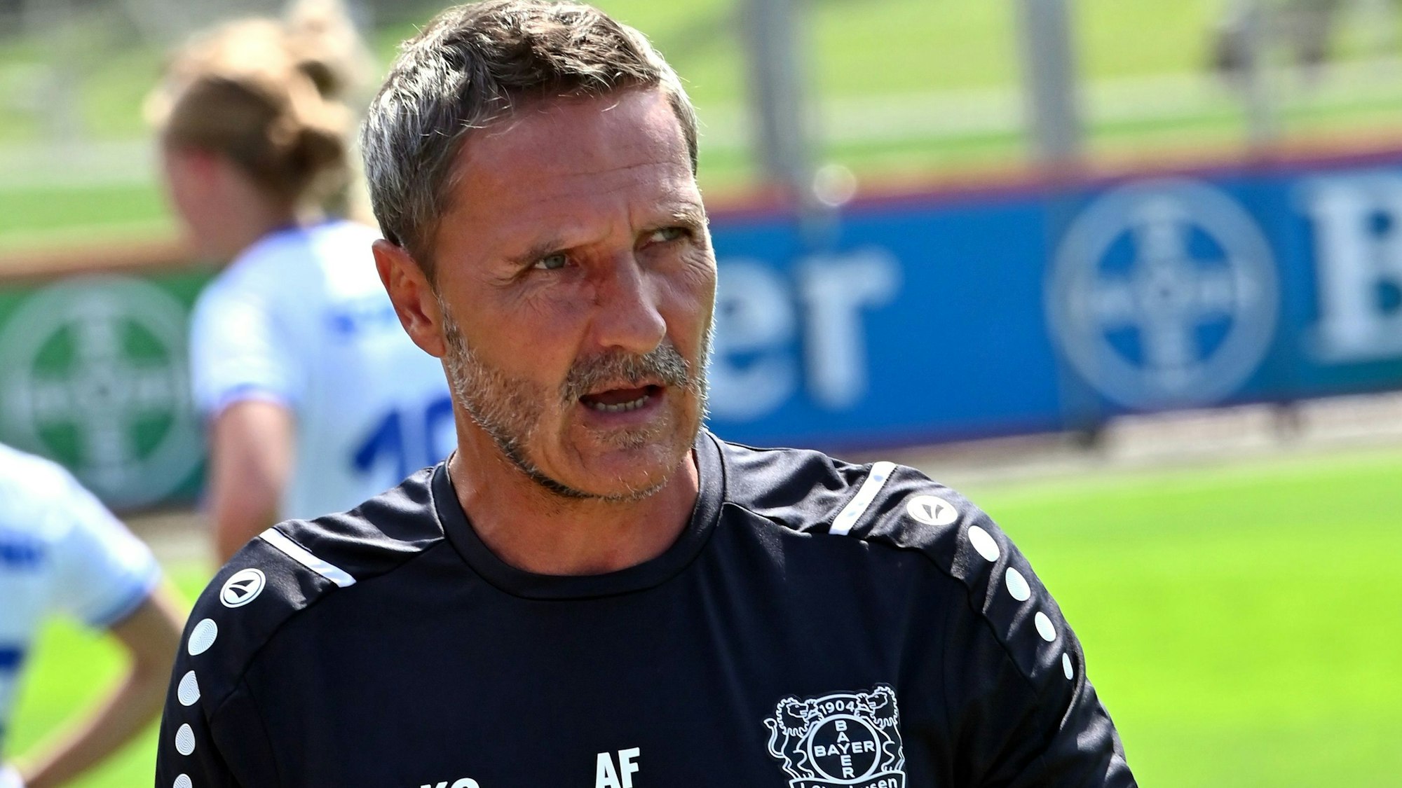 Fußball Frauen Vorbereitung Bayer 04 Leverkusen - PEC Zwolle TR: Achim Feifel (Bayer) Foto: Uli Herhaus