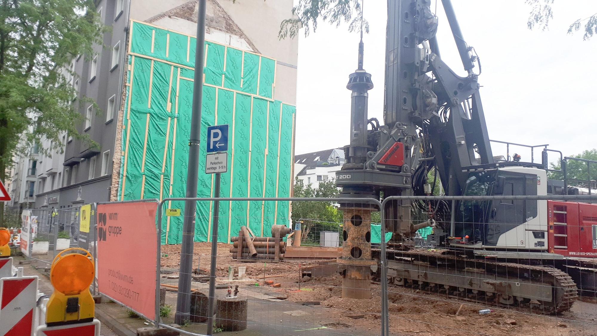 Eingezäunte Baustelle