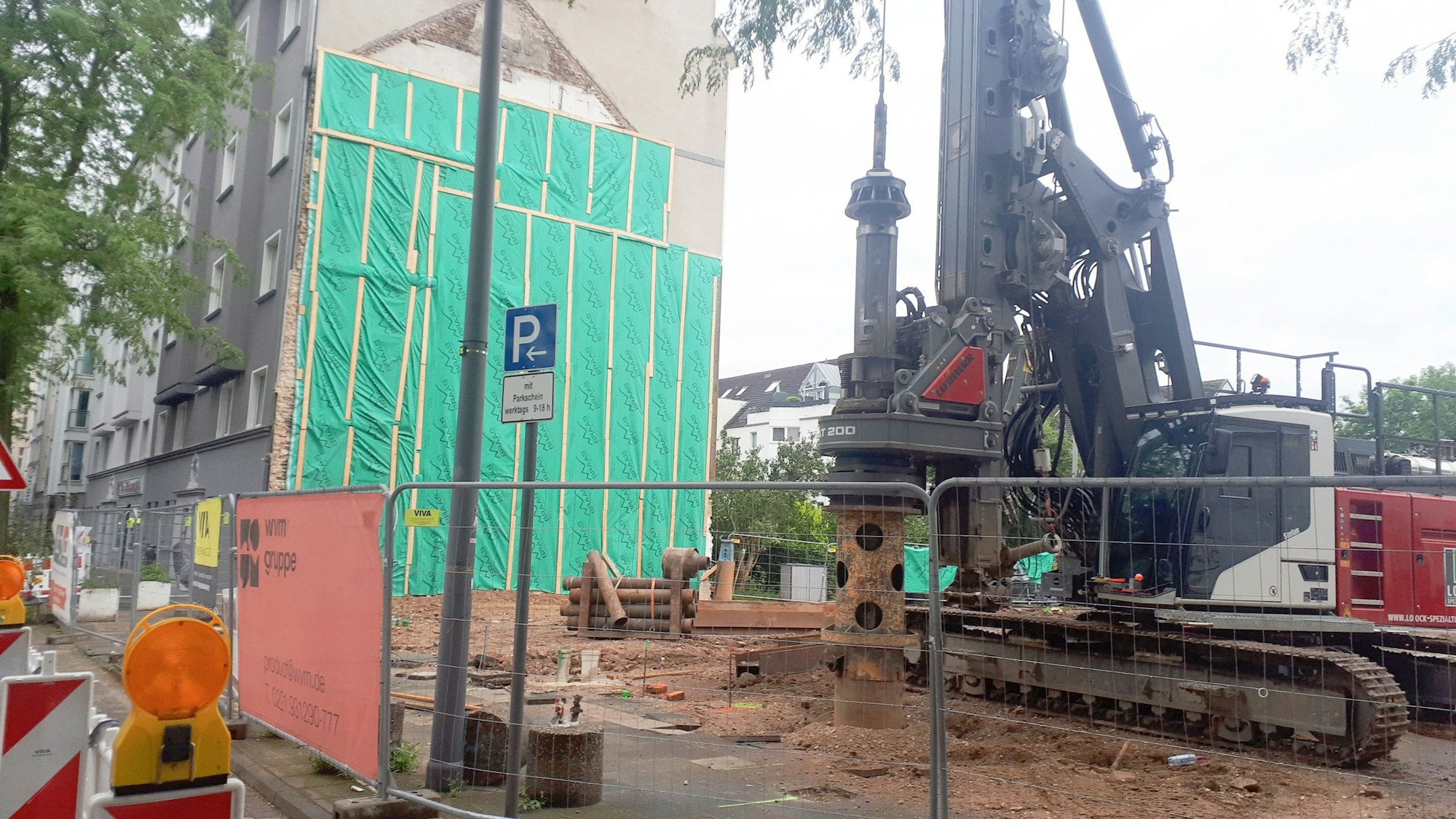 Eingezäunte Baustelle