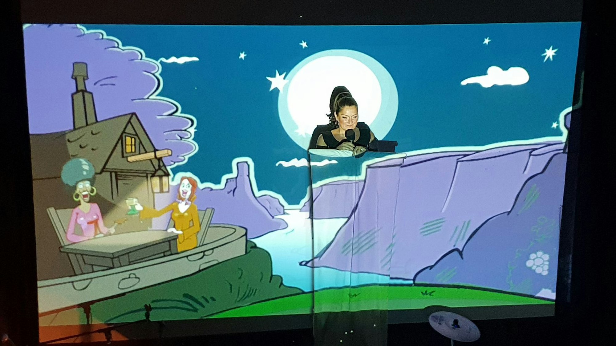 Das Programm führt Betty LaMinga auch live auf, hier etwa "Der Mond ist aufgegangen".