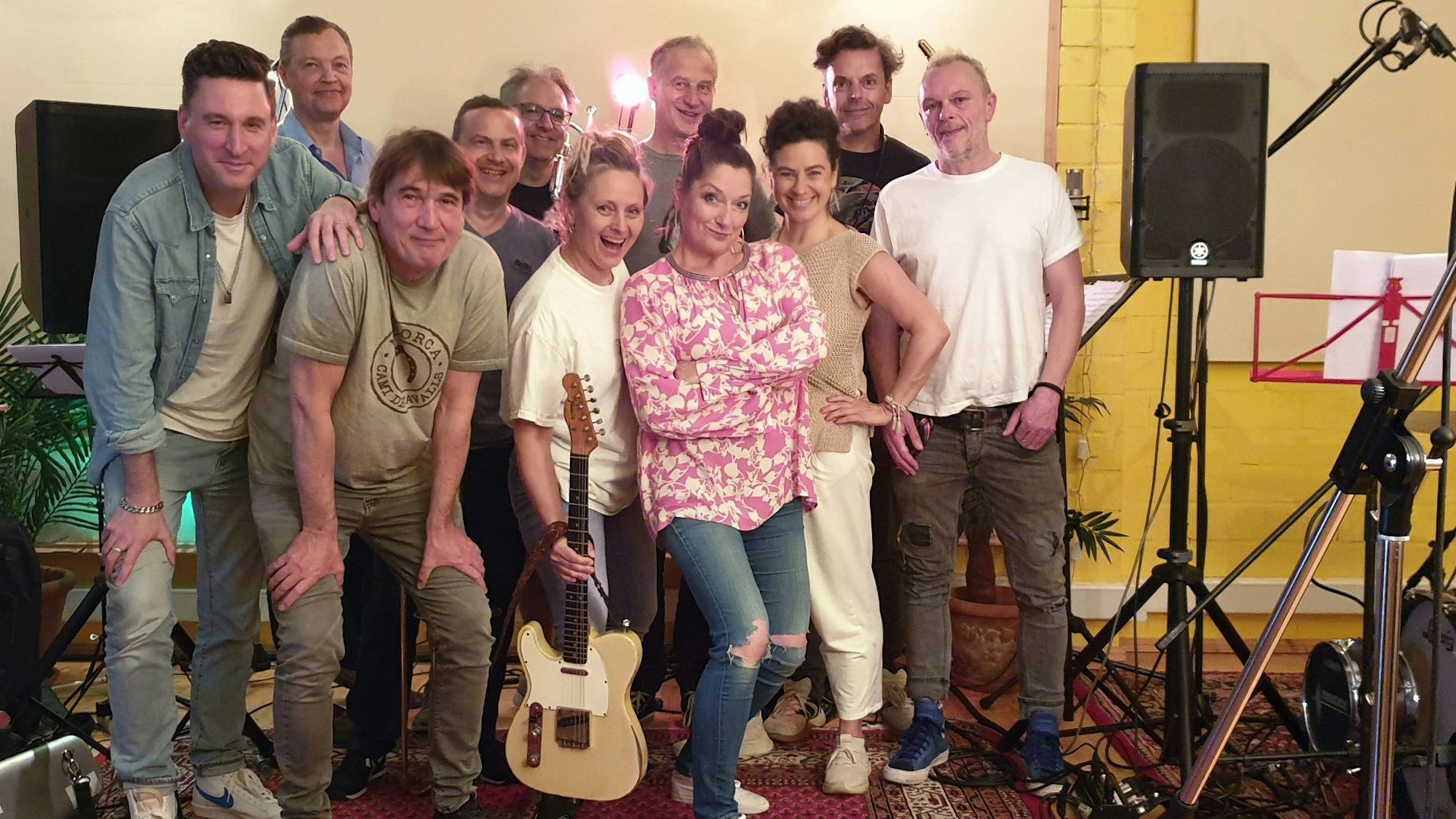 Musiker in einem Studio