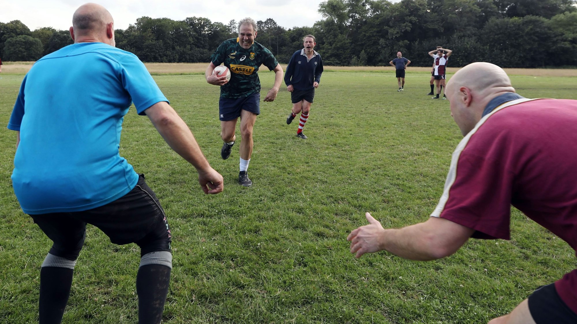 04.07.2024, Köln: Sarel Steyn aus Südafrika beim Training des Rugby Sport Verein Köln e. V. Foto: Arton Krasniqi