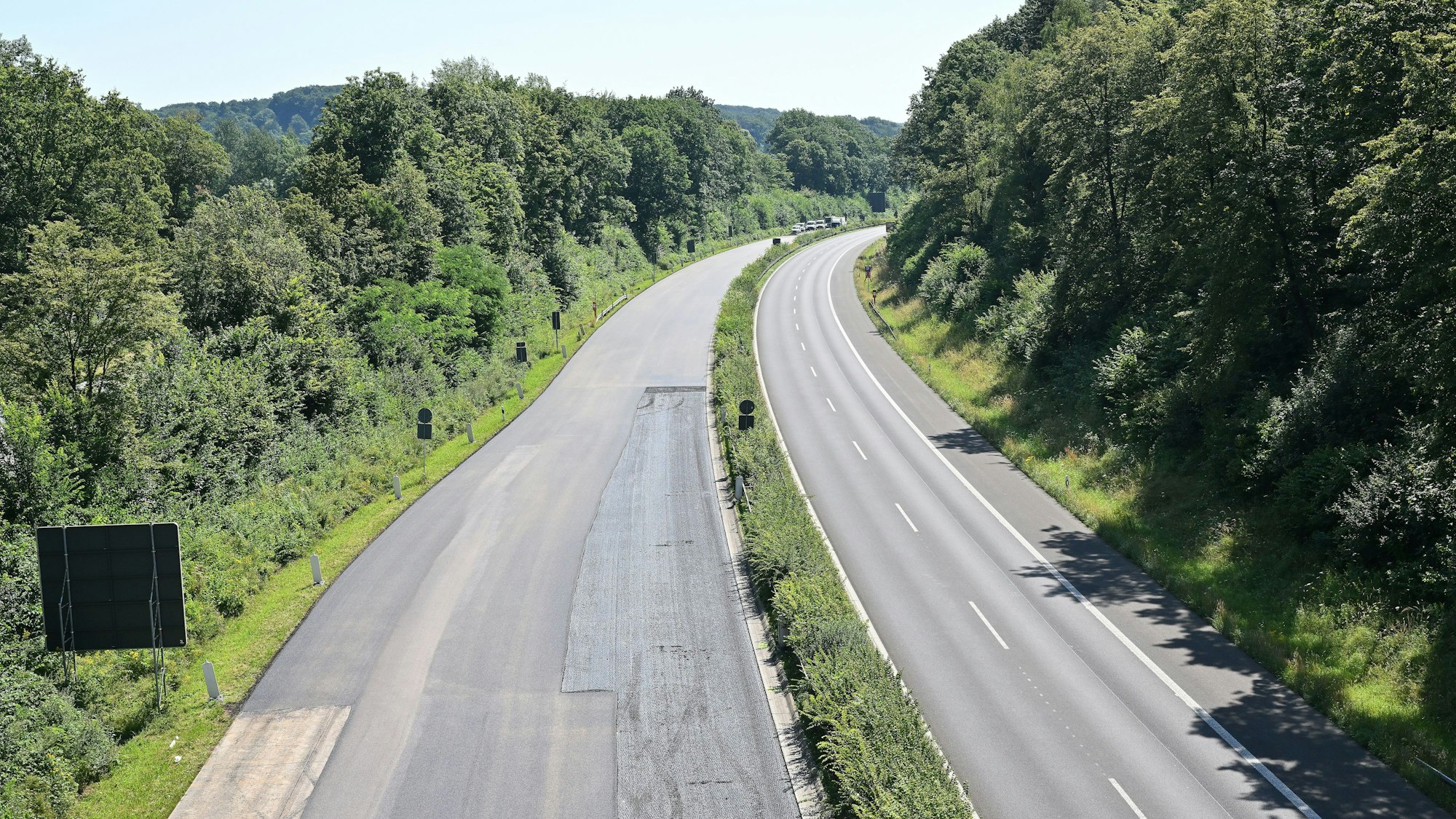 Untereschbach. Wochenendsperrung der Autobahn A4