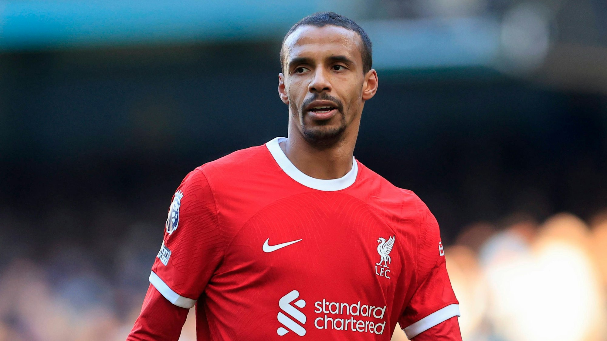 November 2023: Joel Matip spielt mit dem FC Liverpool in der Premier League bei Manchester City.