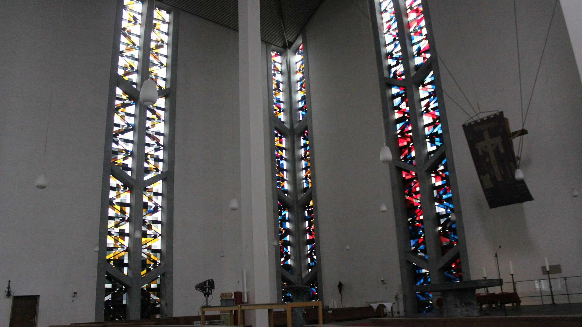Der Innenraum der Liebfrauenkirche Mülheim im Jahr 1934.