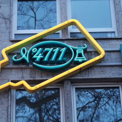 Das 4711-Logo auf der Hohe Straße.