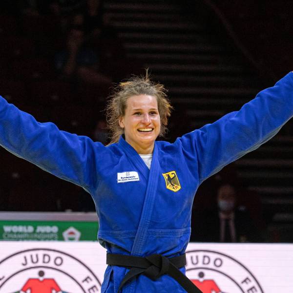 Anna-Maria Wagner jubelt über ihren Sieg.