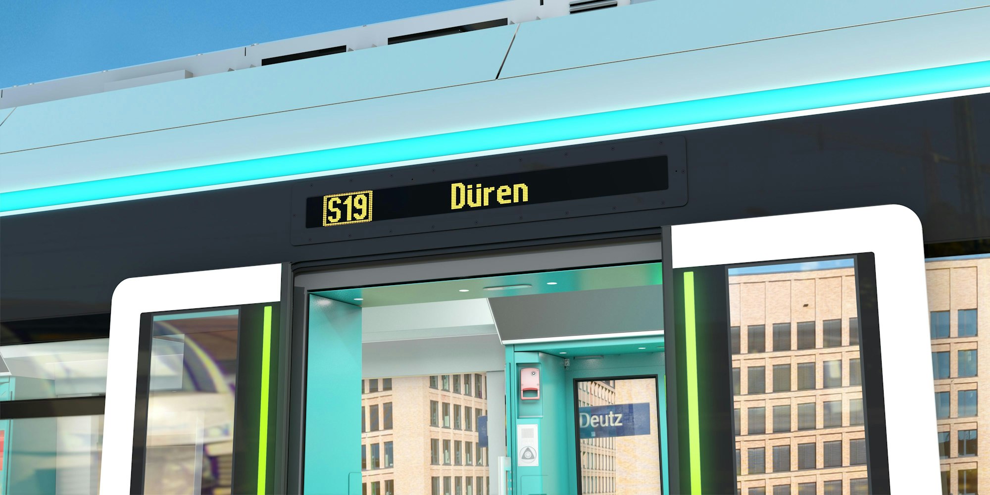 Neuer S-Bahnzug der Firma Alstom für die S-Bahn Köln. go.Rheinland und der VRR bestellen 90 Fahrzeuge.