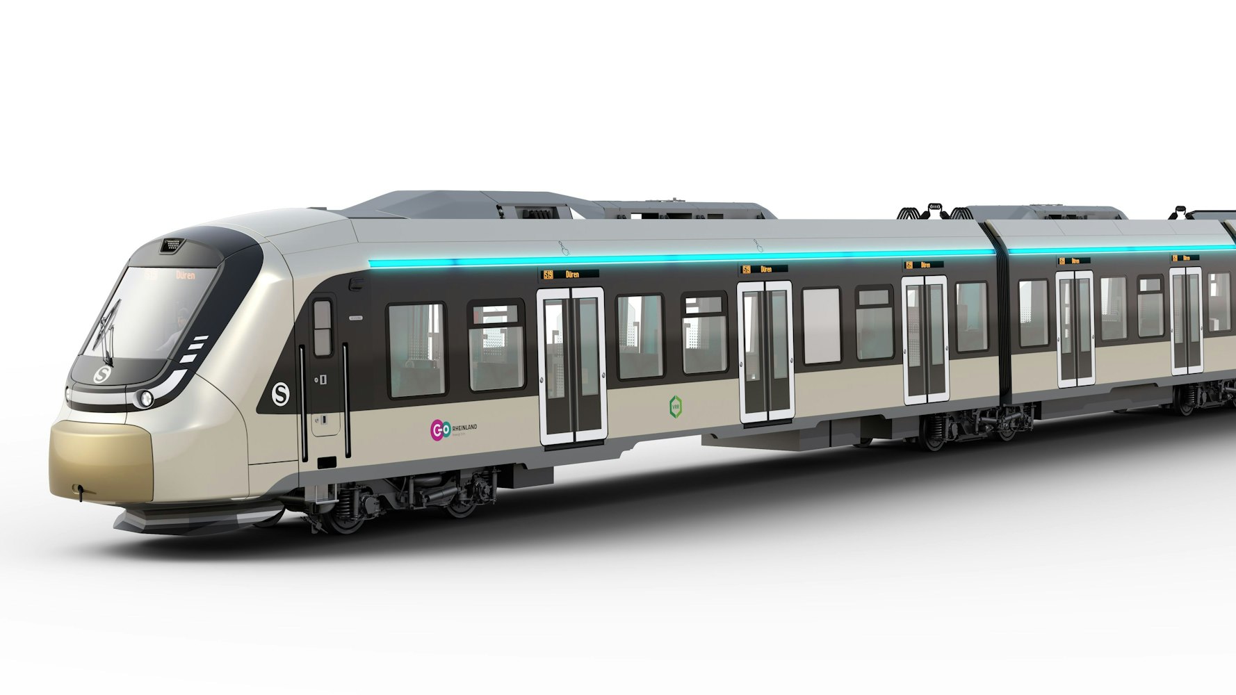 Neuer S-Bahnzug der Firma Alstom für die S-Bahn Köln. go.Rheinland und der VRR bestellen 90 Fahrzeuge.