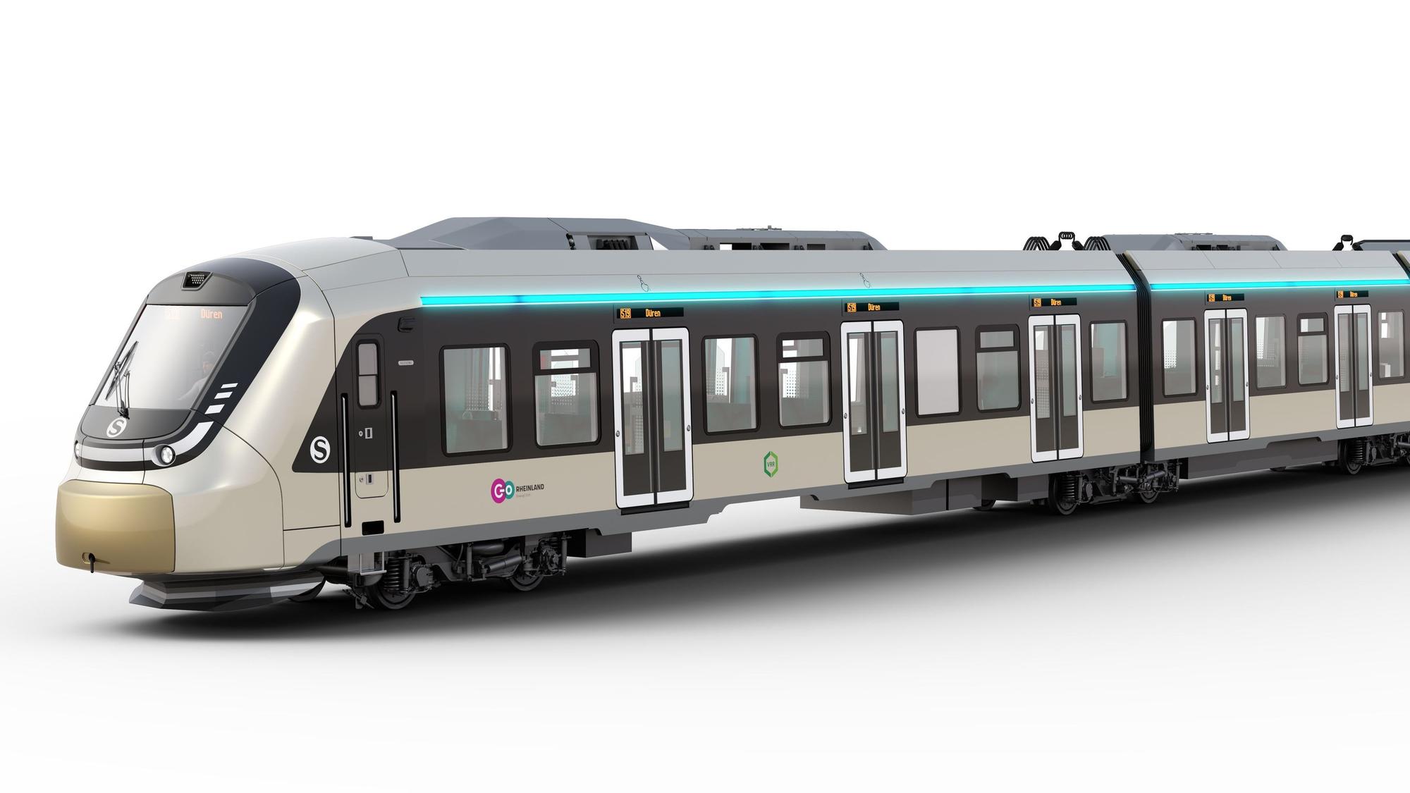 Neuer S-Bahnzug der Firma Alstom für die S-Bahn Köln. go.Rheinland und der VRR bestellen 90 Fahrzeuge.
