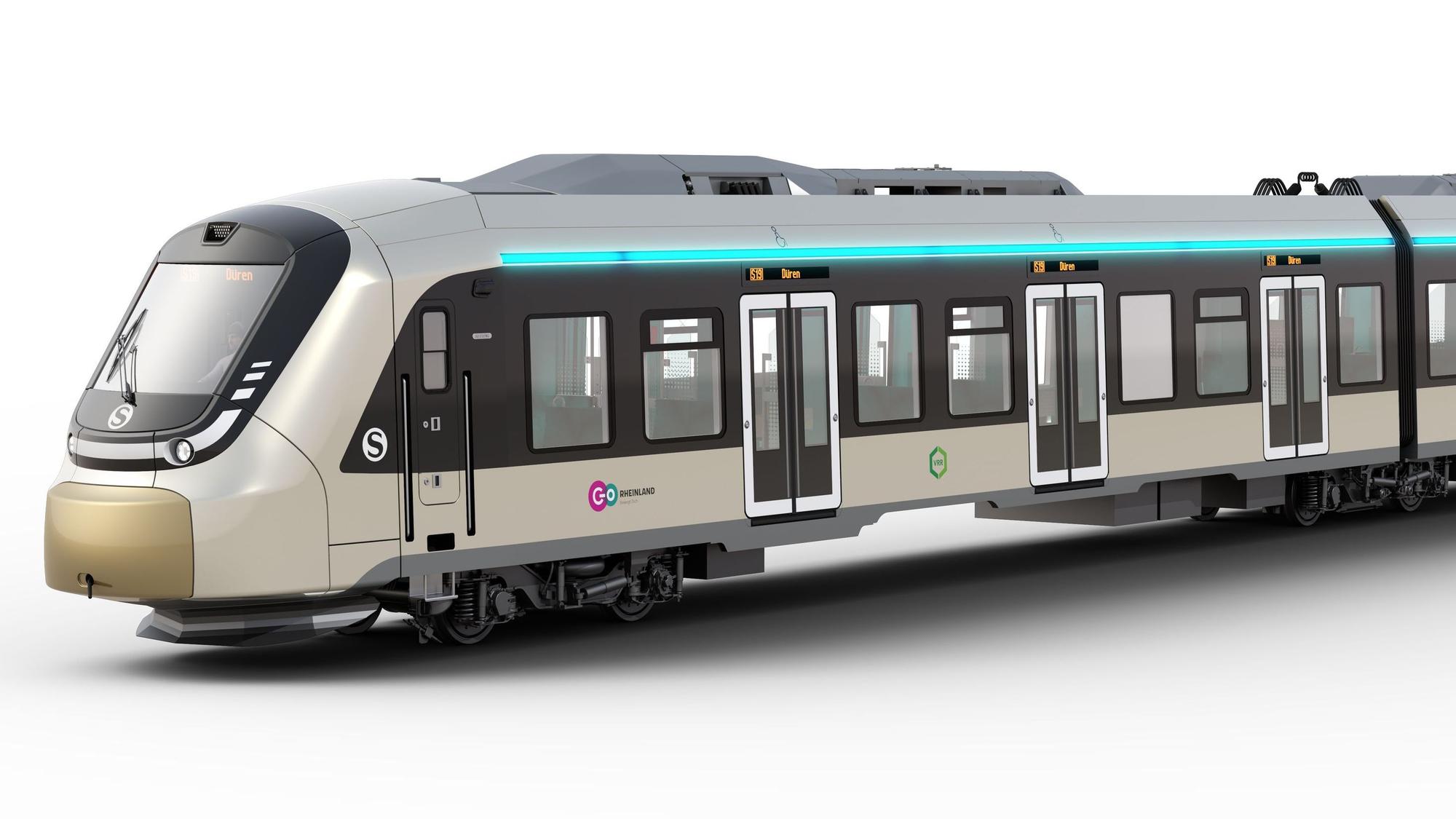 Neuer S-Bahnzug der Firma Alstom für die S-Bahn Köln. go.Rheinland und der VRR bestellen 90 Fahrzeuge.