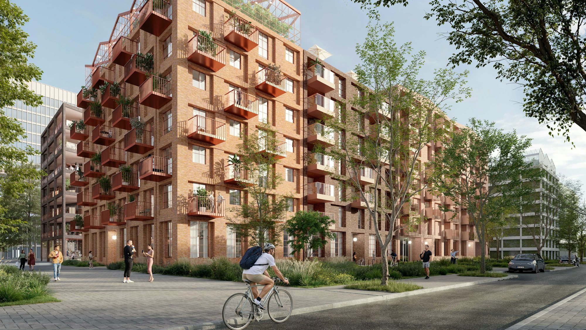 So sieht der Siegerentwurf der Kölner JSWD Architekten für die Bebauung des ersten Blocks im Deutzer Hafen aus.