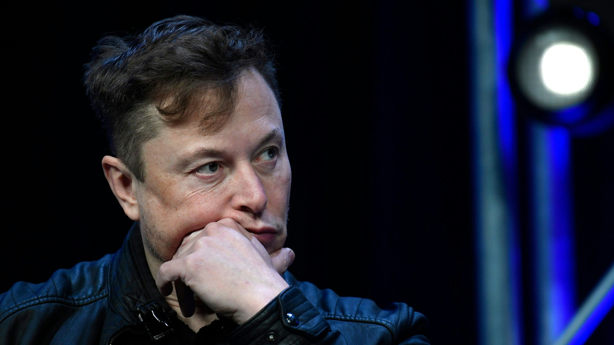 Elon Musk, Konzernchef des US-Elektroautohersteller Tesla, nimmt an der SATELLITE-Konferenz teil.
