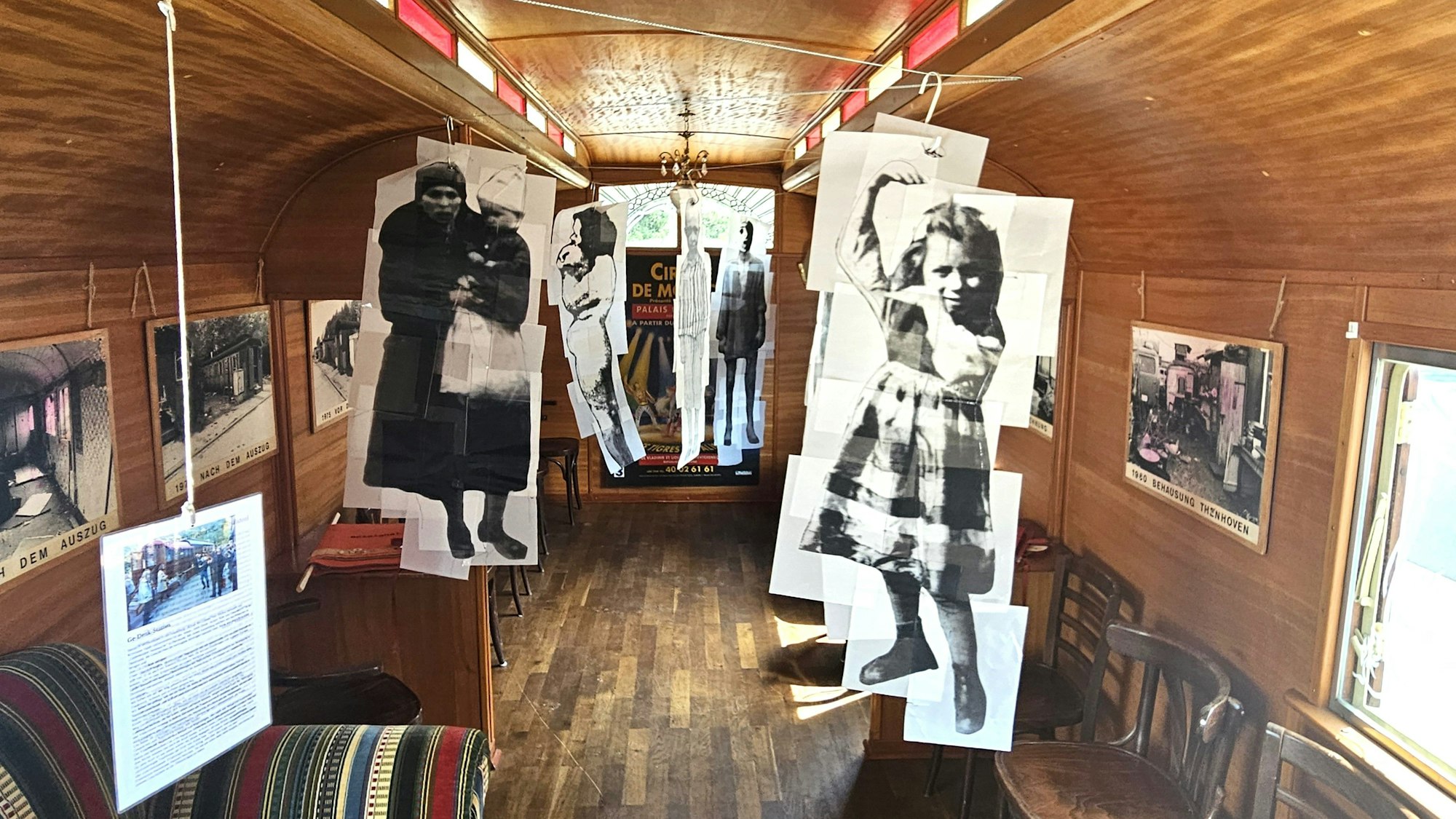 Fotos der Opfer hängen in dem Wohnwagen an großen Fleischerhaken.