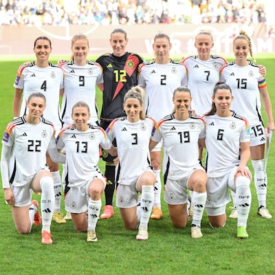 Gruppenbild der deutschen Frauenmannschaft.