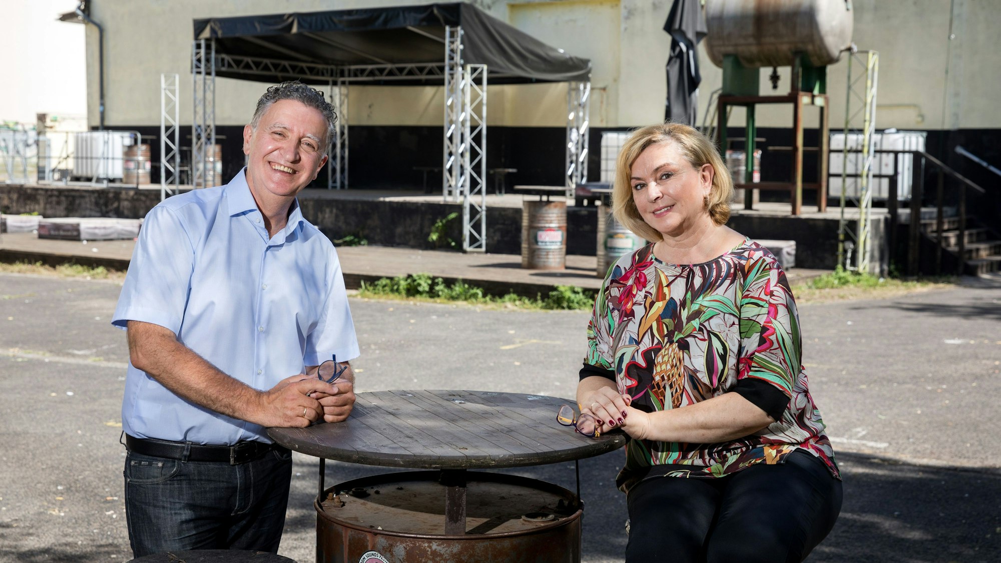 Sergio und Sanja Sotric, Inhaber der moStar Promotion GmbH und Betreiber der Essigfabrik.