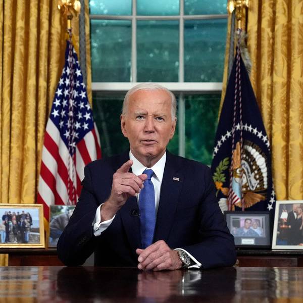 US-Präsident Joe Biden bei seiner TV-Ansprache.