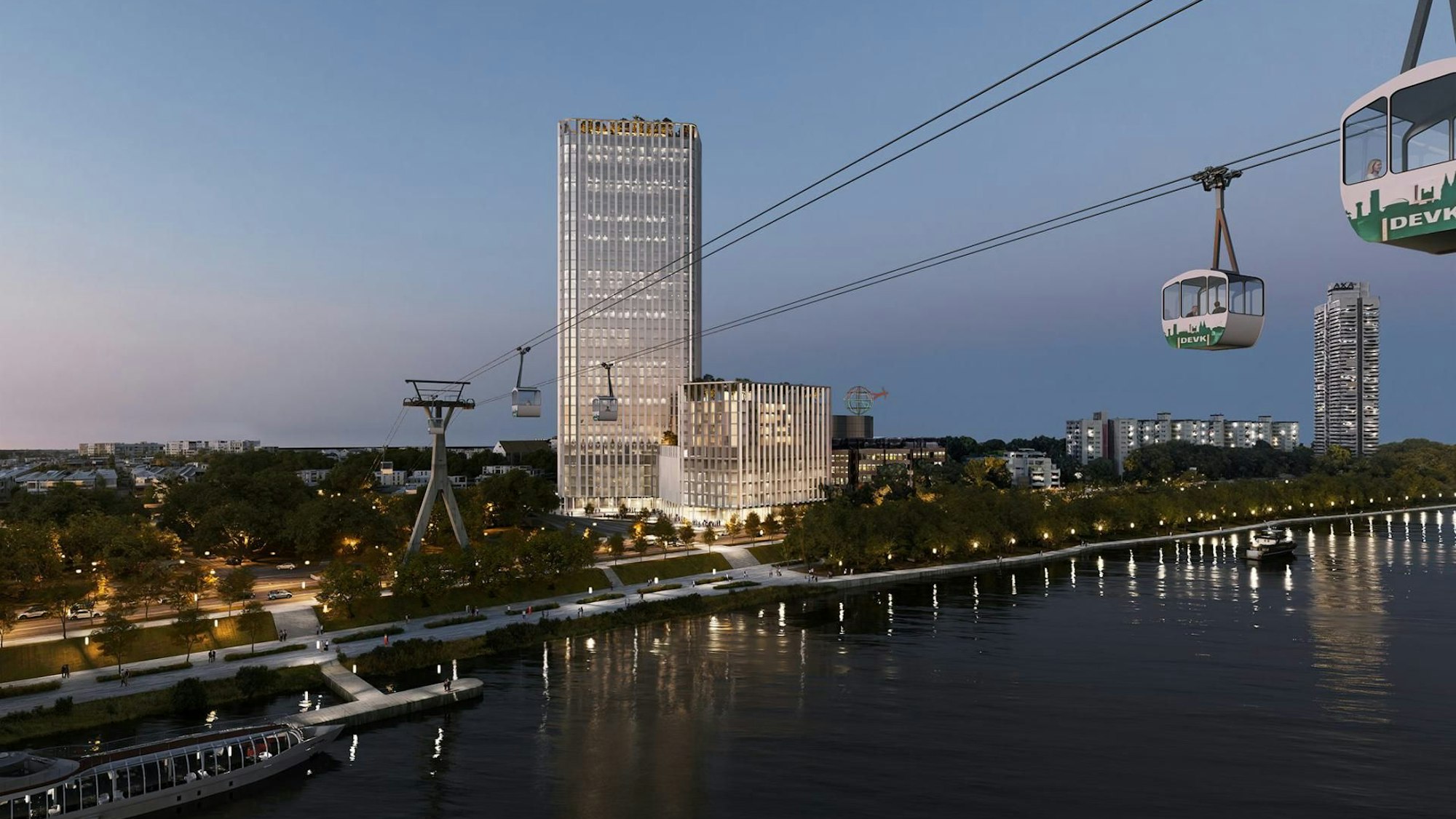 So sah der Siegerentwurf für das DEVK-Hochhaus aus.