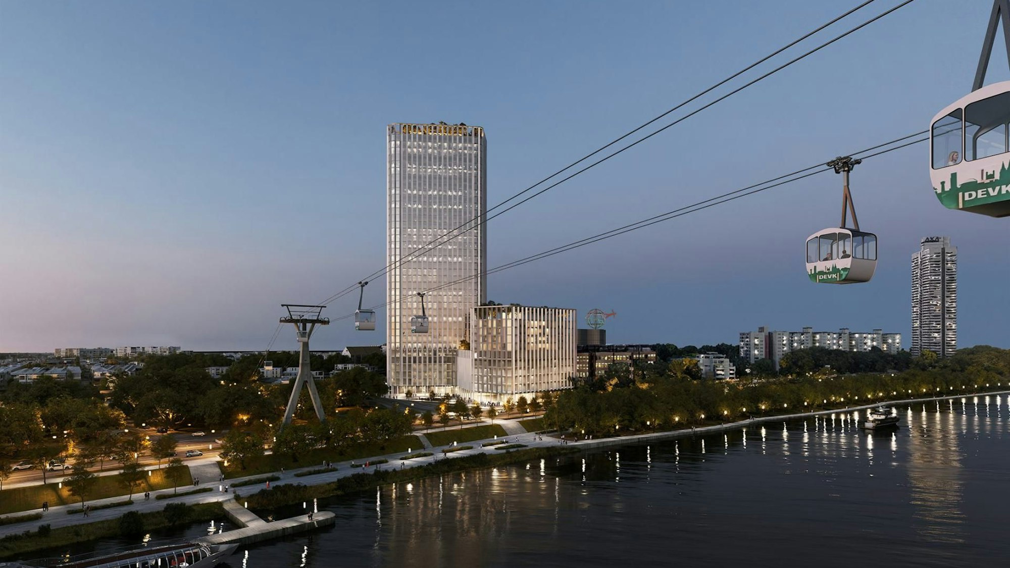 So sollte das DEVK-Hochhaus mal aussehen.