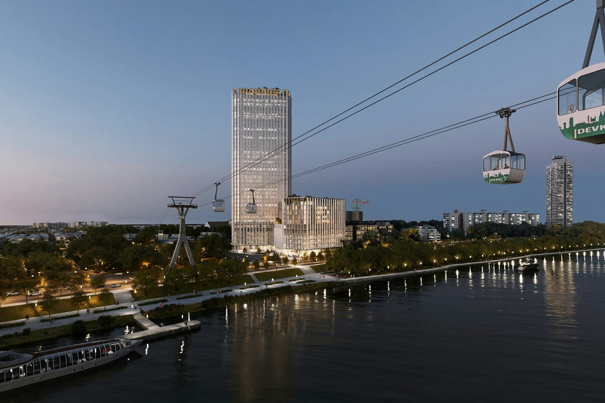 So sah der Siegerentwurf für das DEVK-Hochhaus aus.