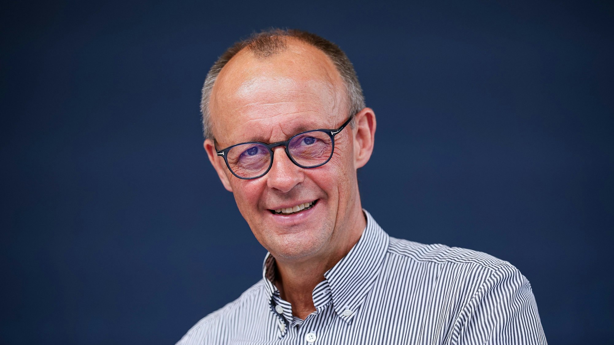 Friedrich Merz, Bundesvorsitzender CDU, spricht zum Wahlkampfauftakt der CDU Sachsen und Thüringen.