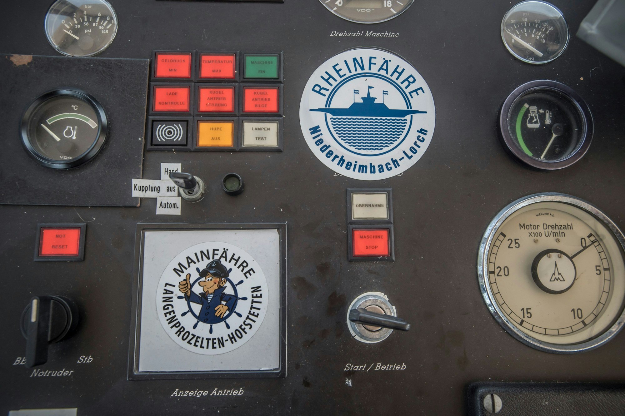 Das Armaturenbrett der St. Michael.
