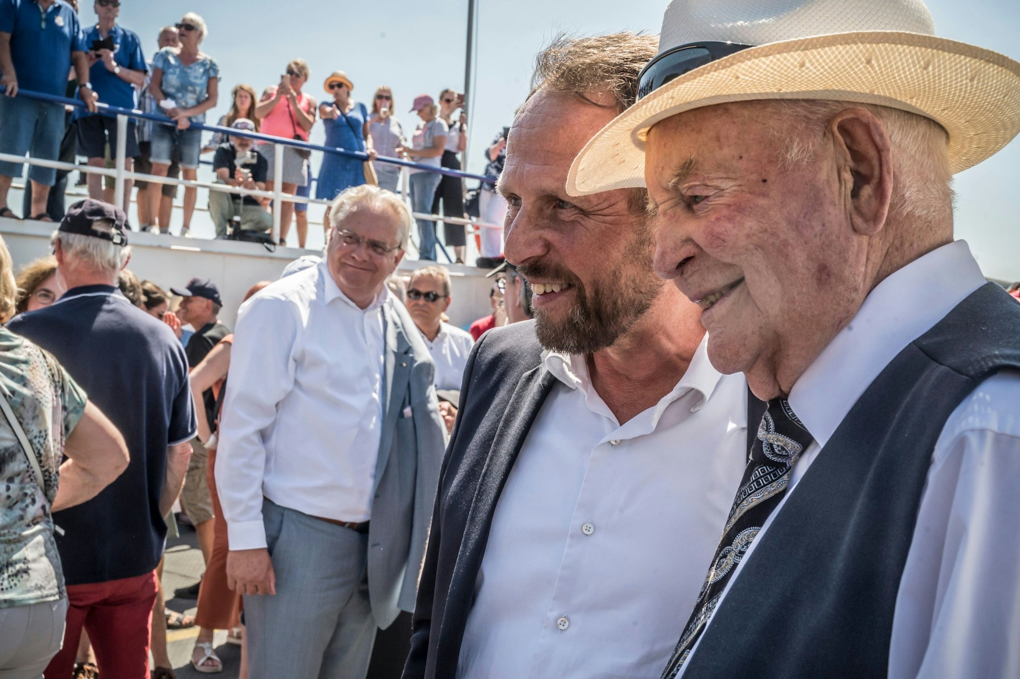 Heinz Brinkschulte, Uwe Richrath und der Kölner Bürgermeister Ralph Elster.