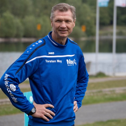 Das Bild zeigt Torsten May am Fühlinger See.