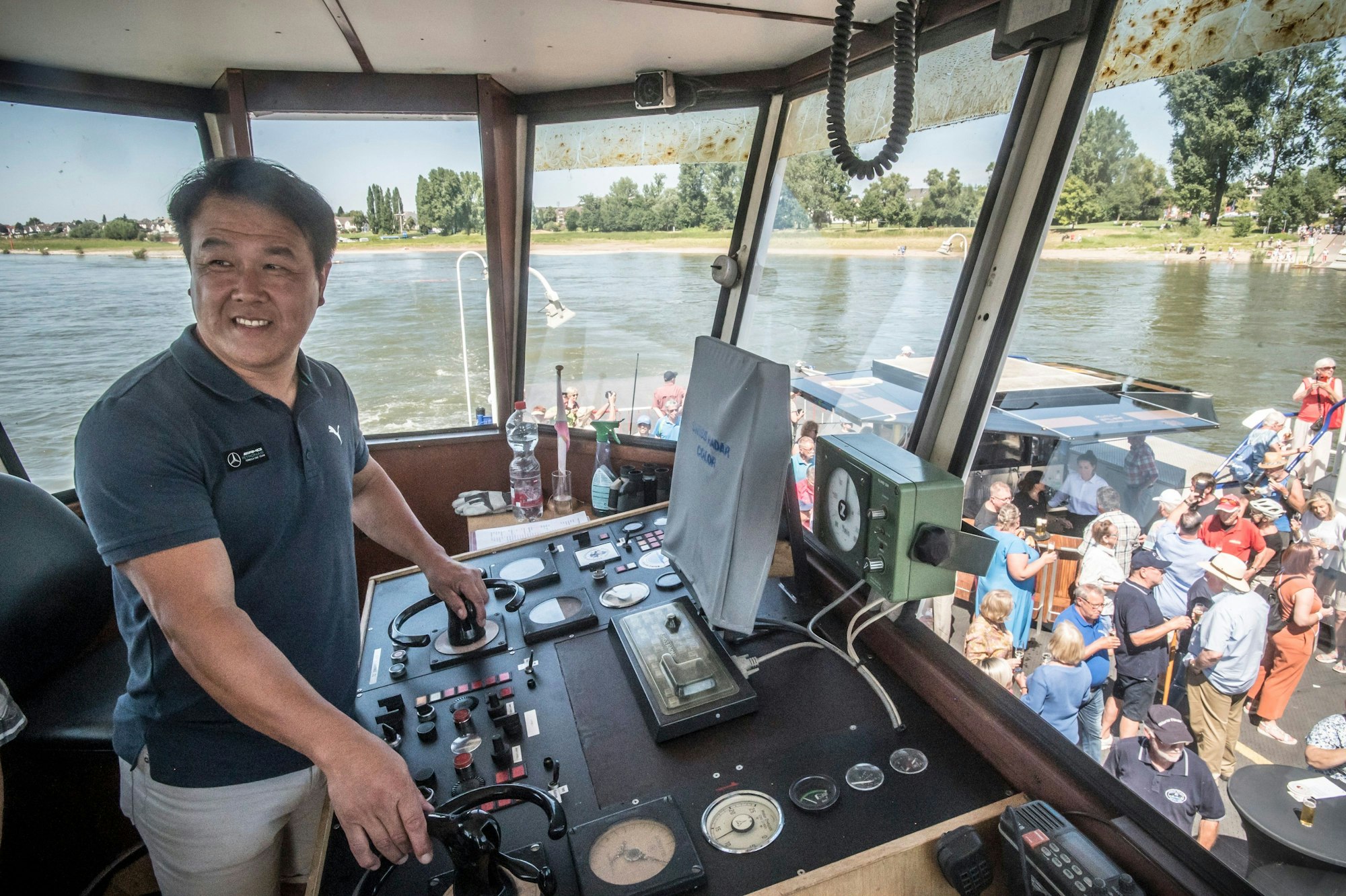 Fährmann Tan Minh Nguyen sagte, er müsse sich noch etwas einfahren auf dem neuen Schiff.