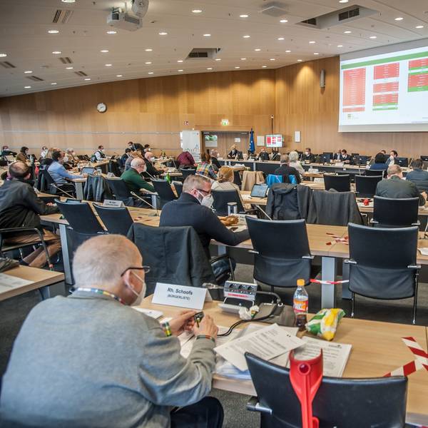 Ein Blick in den Leverkusener Stadtratssaal.