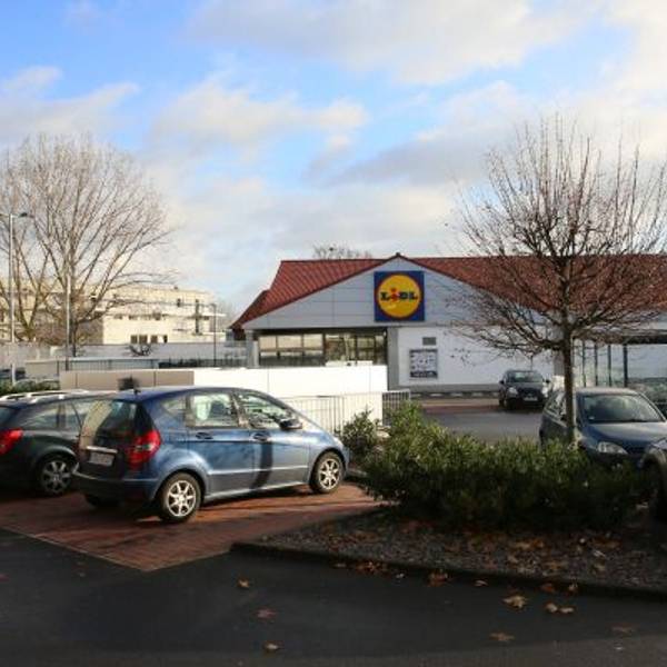 Ein Lidl-Parkplatz in Köln