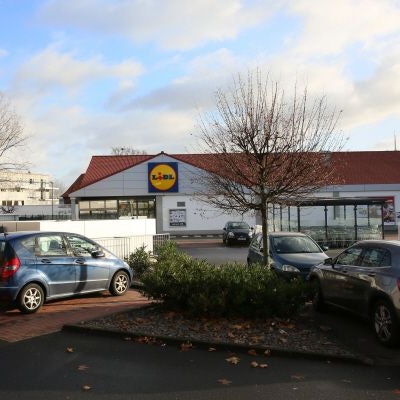 Ein Lidl-Parkplatz in Köln