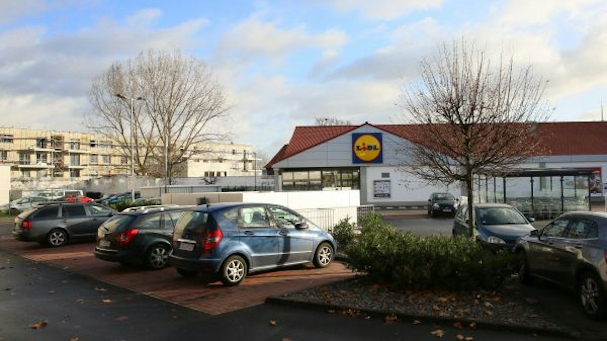 Ein Lidl-Parkplatz in Köln