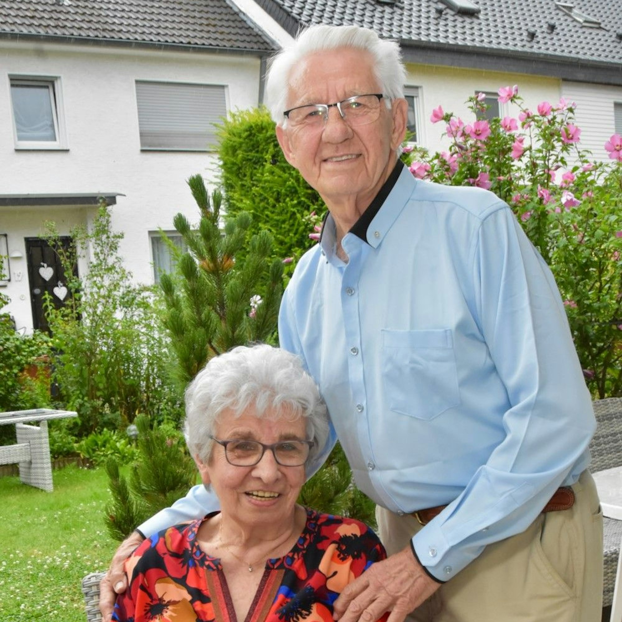 Edeltraud und Siegfried Domscheit lernten sich in einer deutschen Schule kennen.