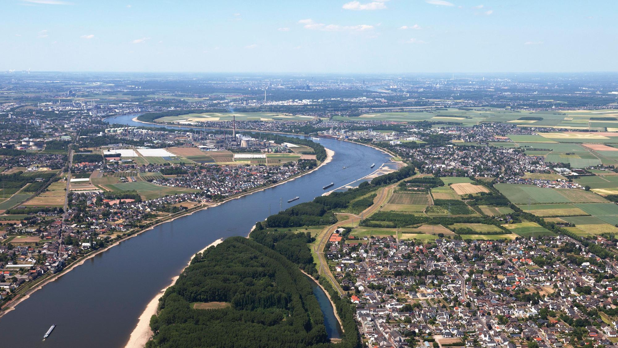 Luftbild von Niederkassel.